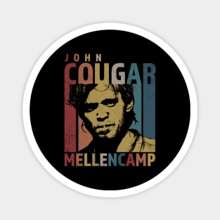 Retro Men John Cougar Gift For Fans Magnet